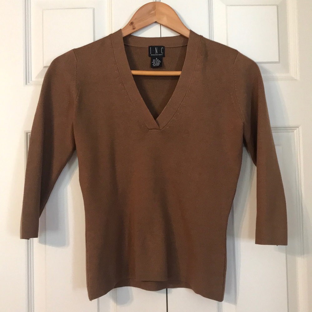 International concepts Tan blouse!